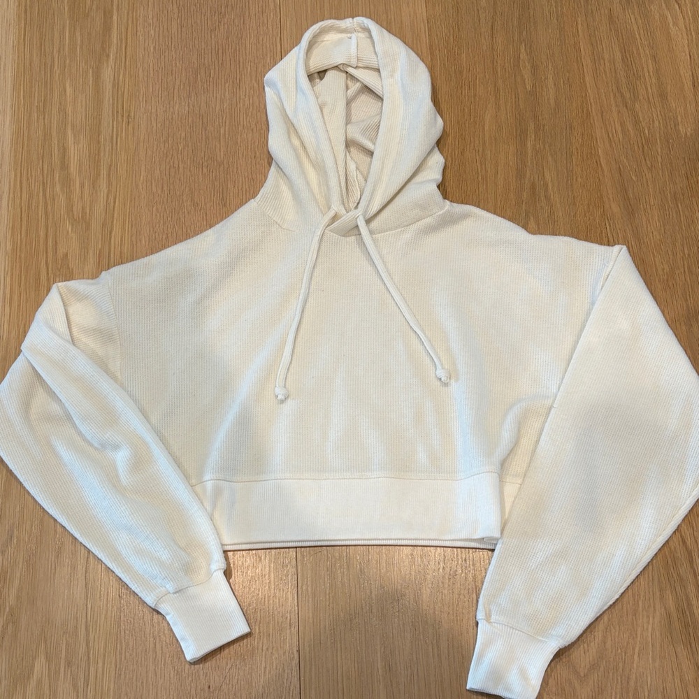 Suzette Women's Cream Hoodie Top size xs/s